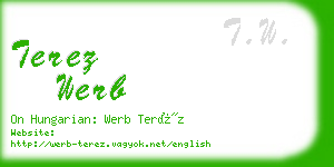 terez werb business card